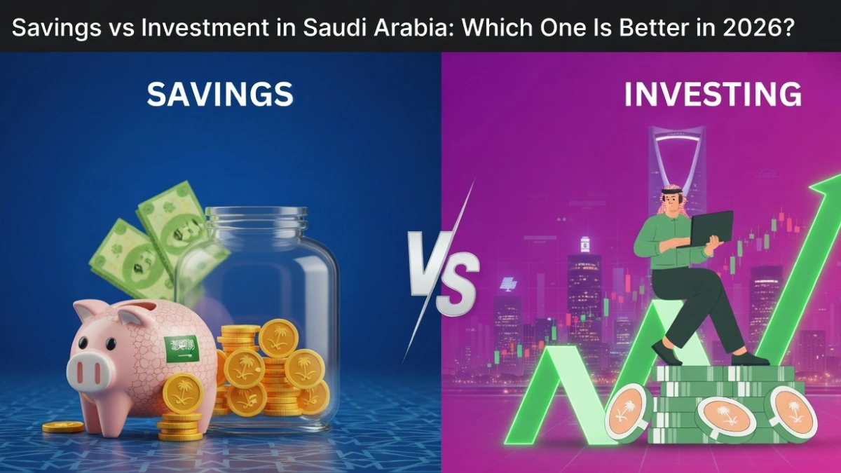 savings vs investment Saudi Arabia